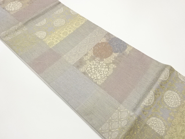 JAPANESE FUKURO OBI / WOVEN CLASSICAL PATTERN